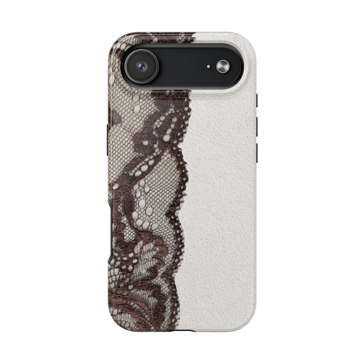 Brown Lace Edge iPhone Case
