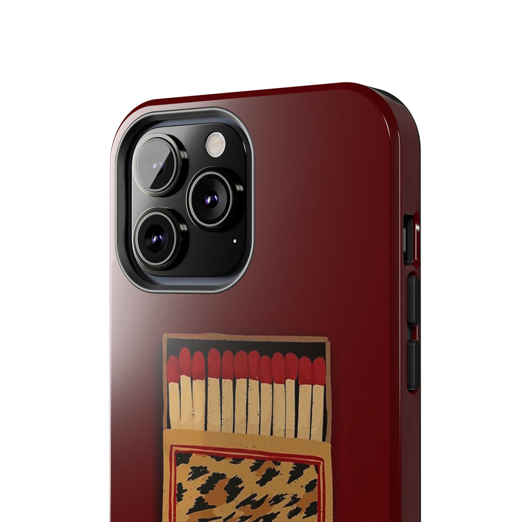 Burgundy Match iPhone Case