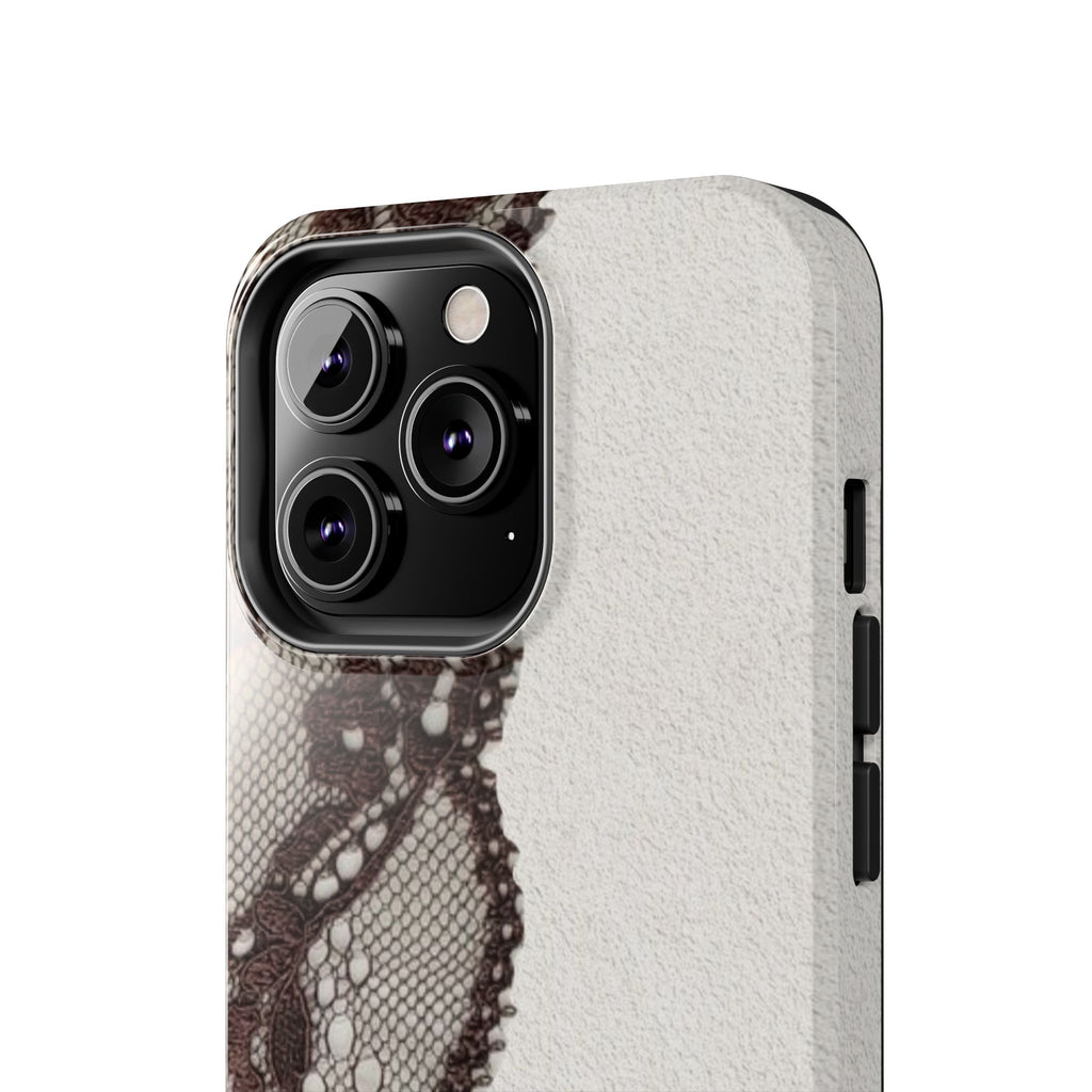 Brown Lace Edge iPhone Case