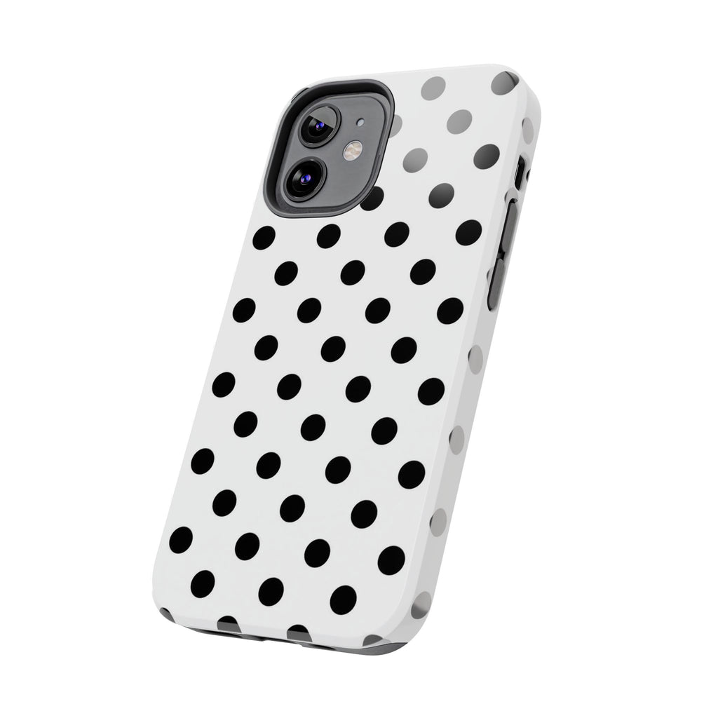White Polka Dot iPhone Case