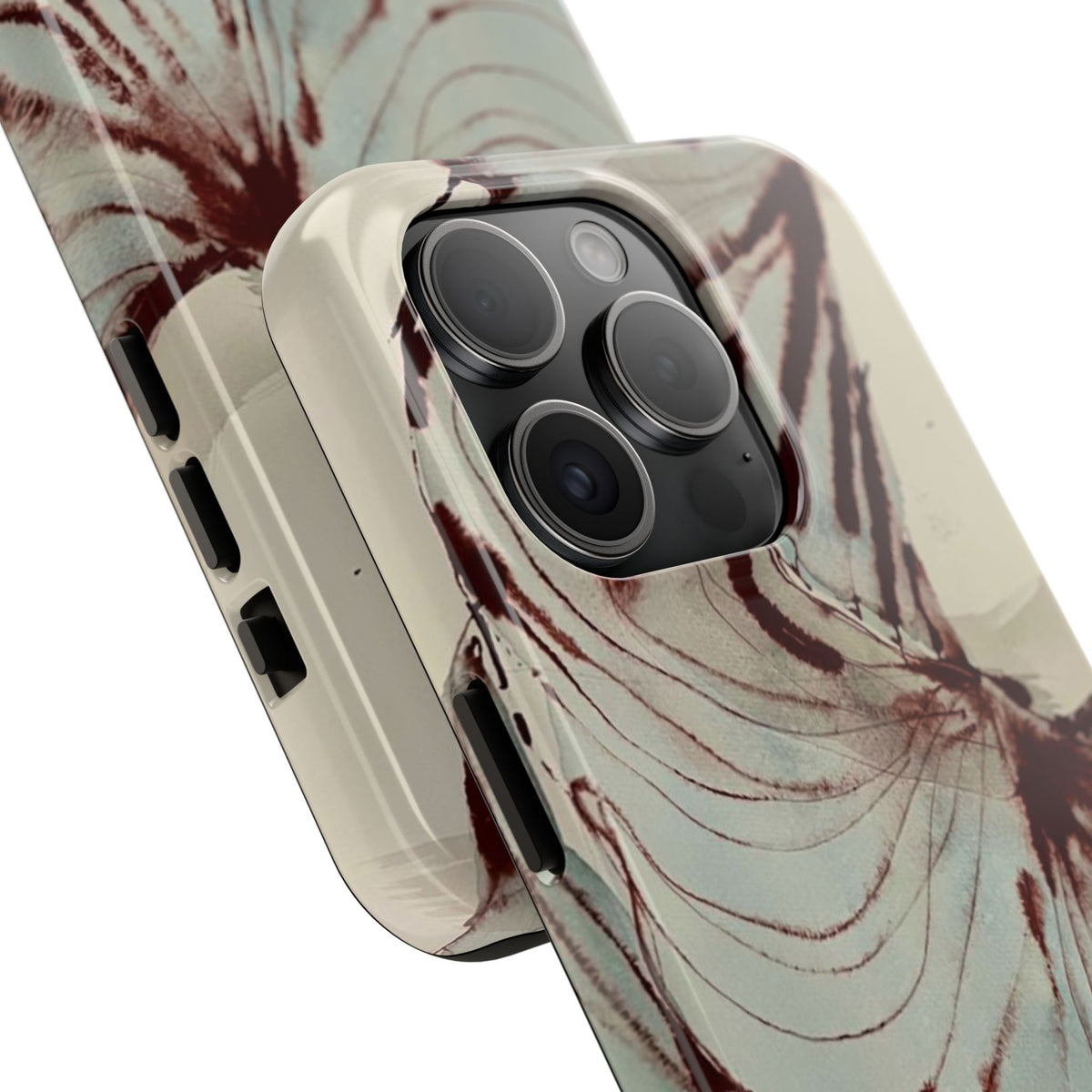 Maroon Silk iPhone Case
