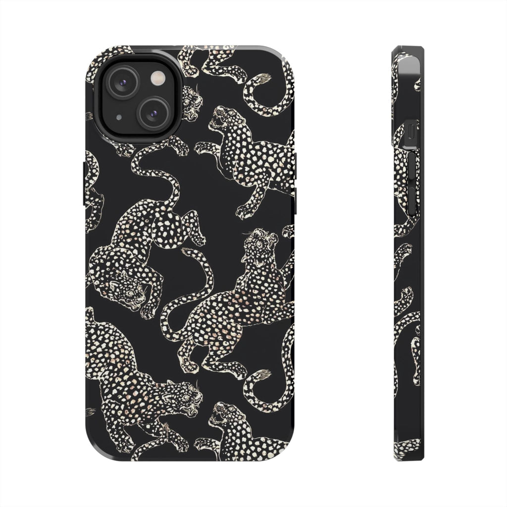 Black and White Leopard iPhone Case