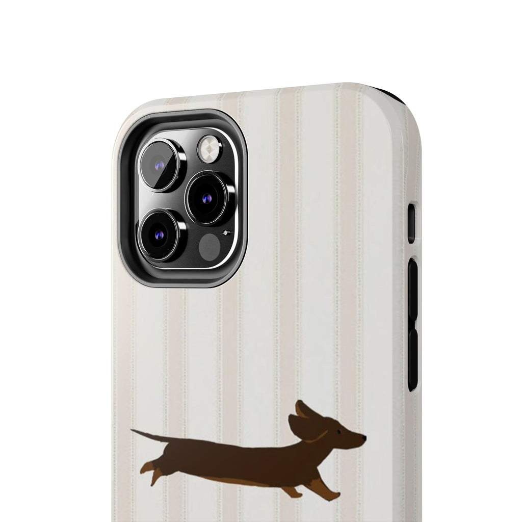 Leaping Dachshund iPhone Case