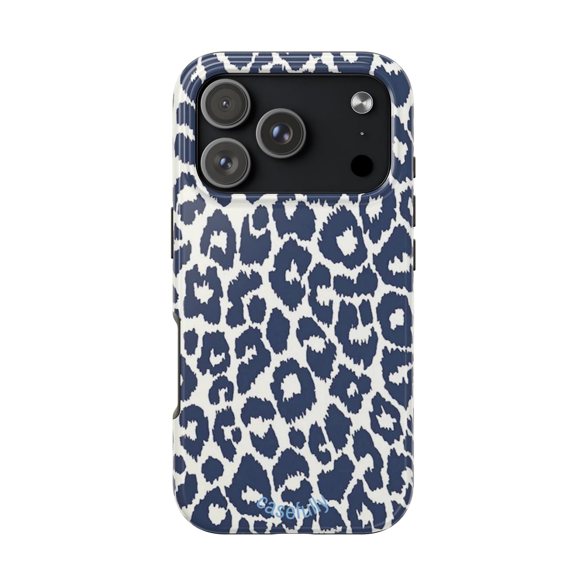 Iconic Blue Leopard iPhone Case