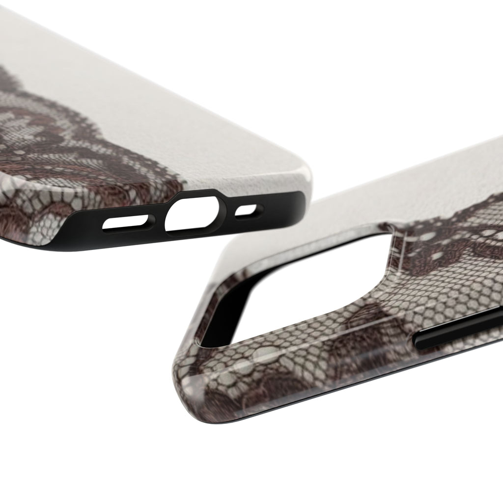 Brown Lace Edge iPhone Case