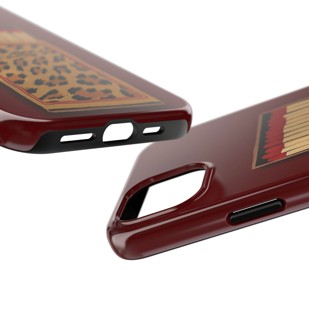 Burgundy Match iPhone Case