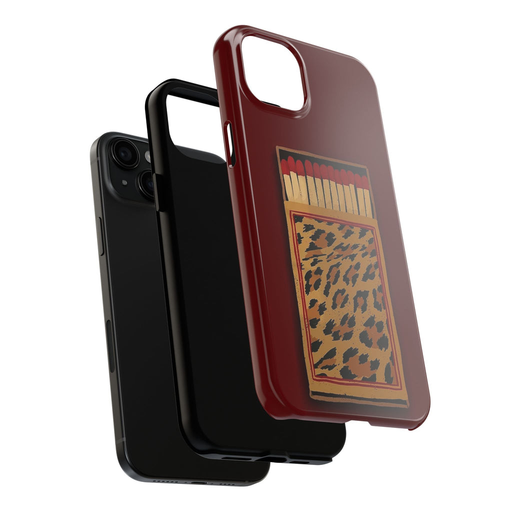 Burgundy Match iPhone Case