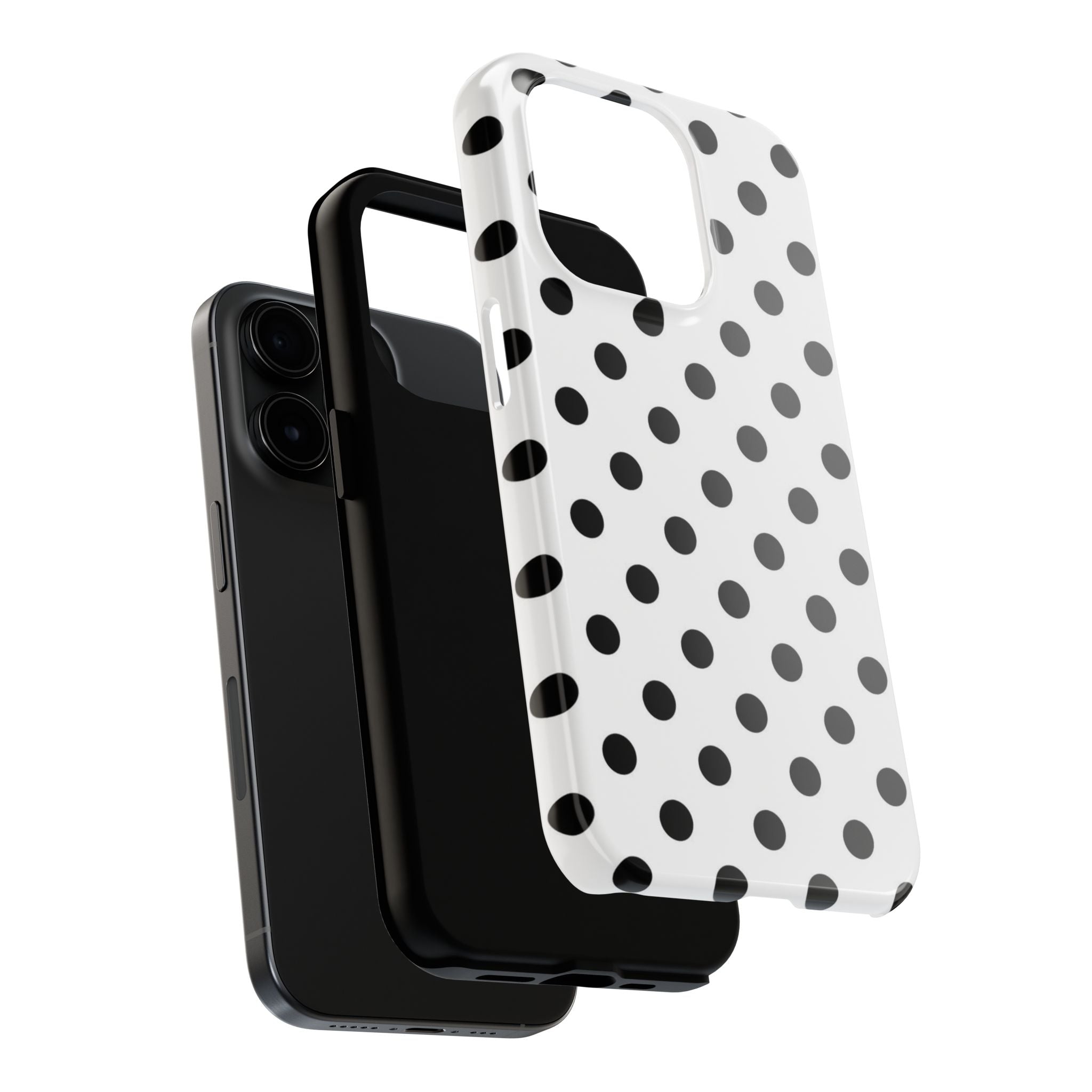 White Polka Dot iPhone Case