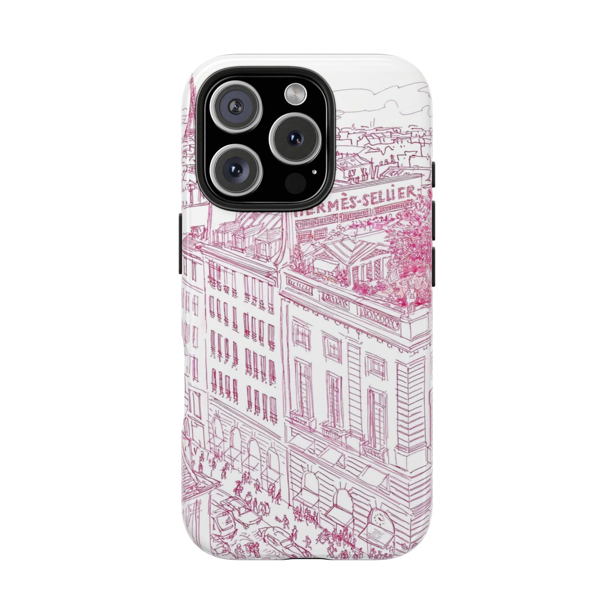 Pink Paris iPhone Case