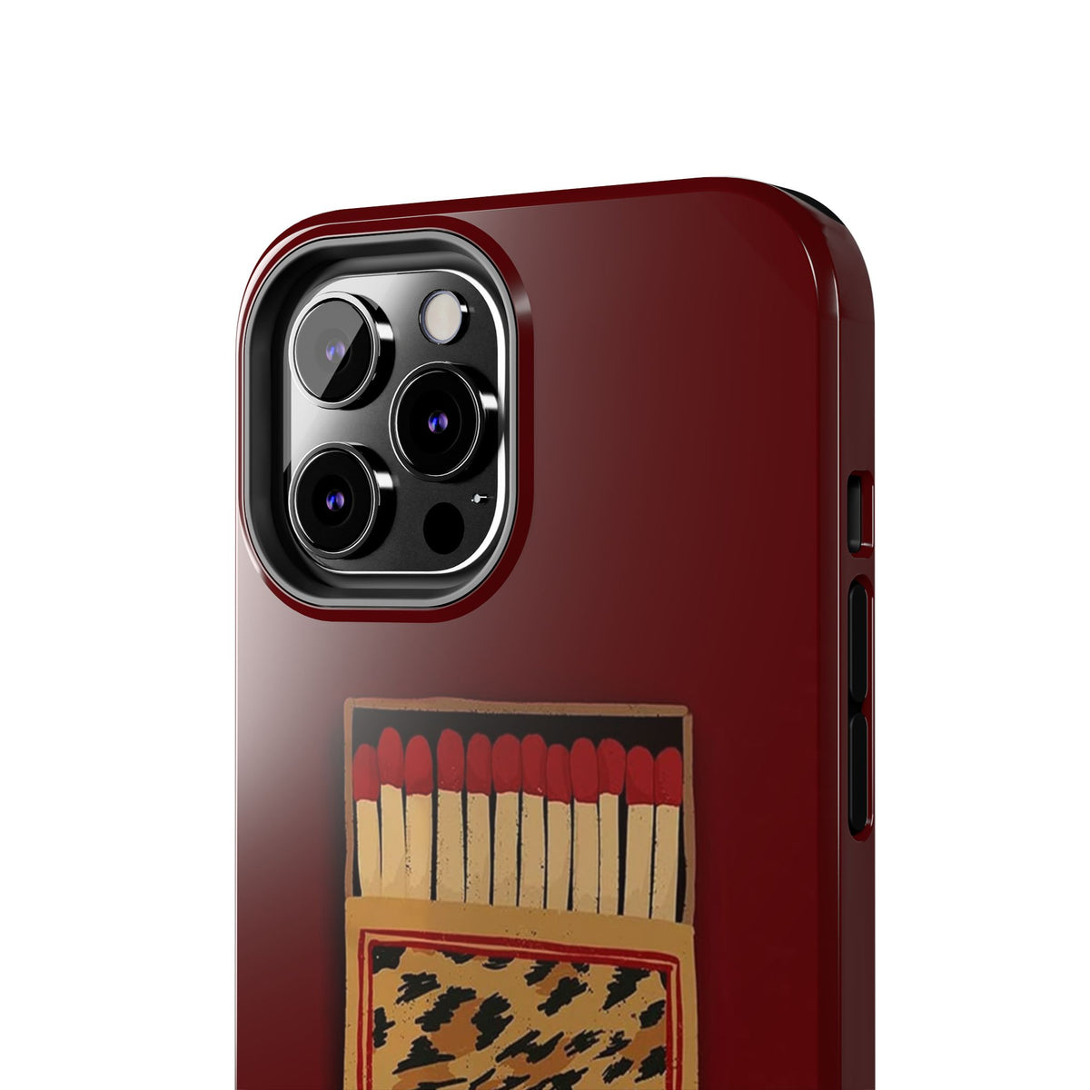 Burgundy Match iPhone Case