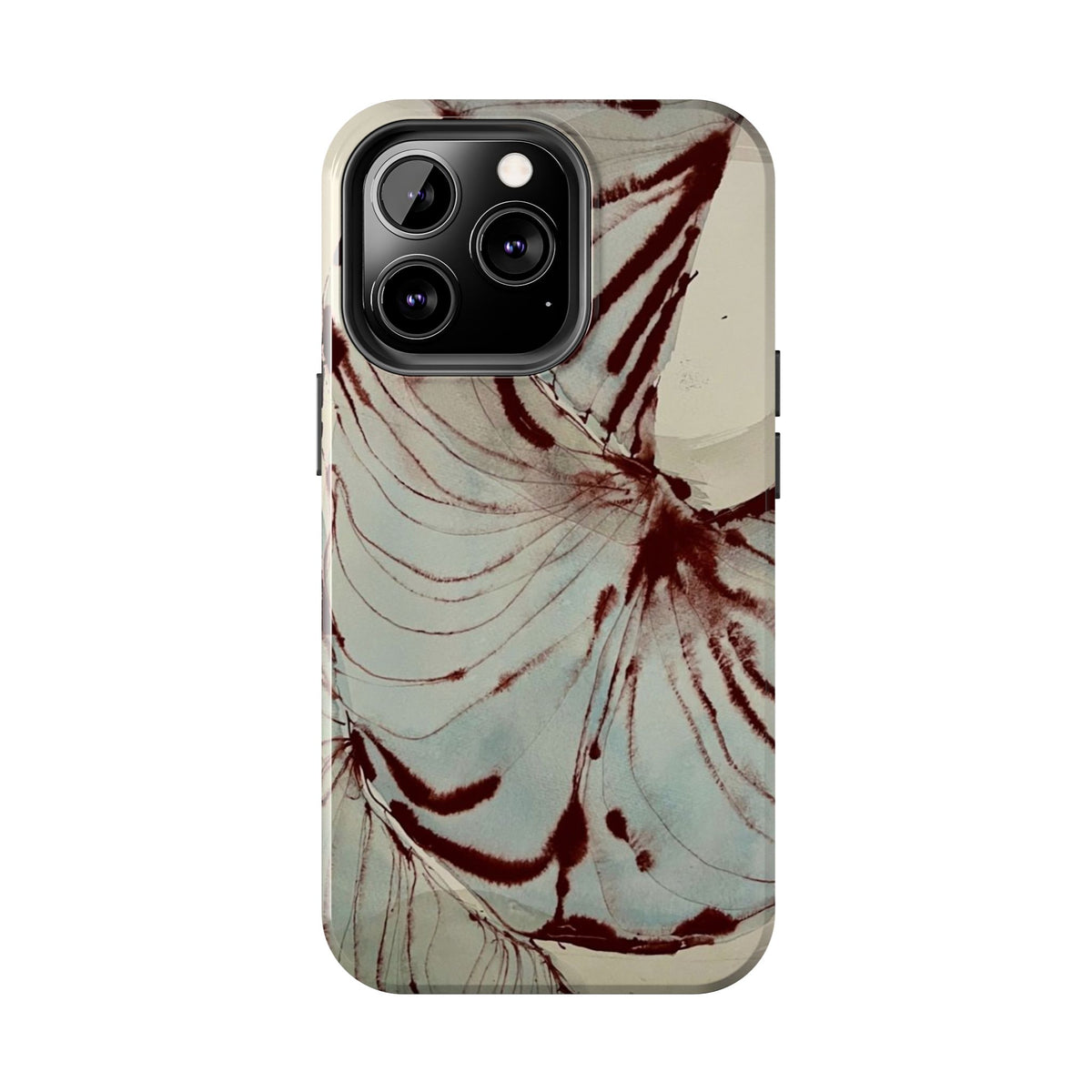 Maroon Silk iPhone Case