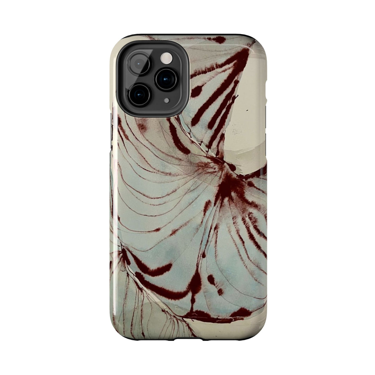 Maroon Silk iPhone Case