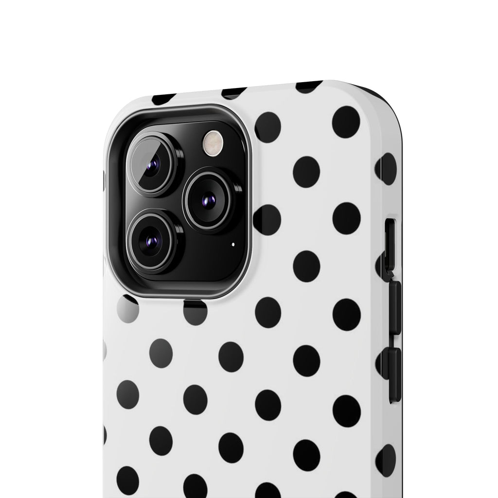 White Polka Dot iPhone Case
