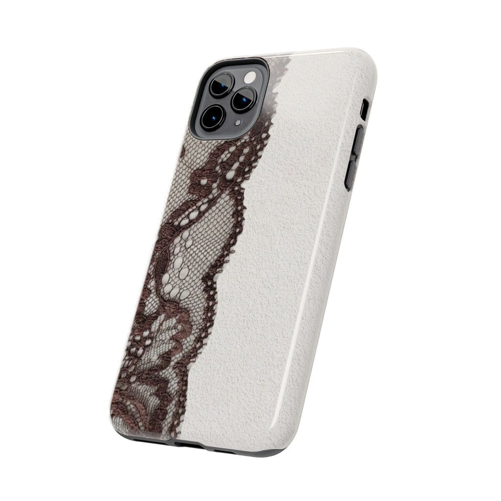 Brown Lace Edge iPhone Case