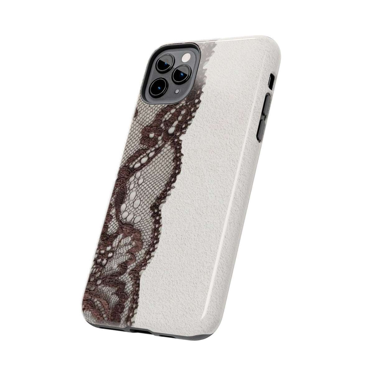 Brown Lace Edge iPhone Case