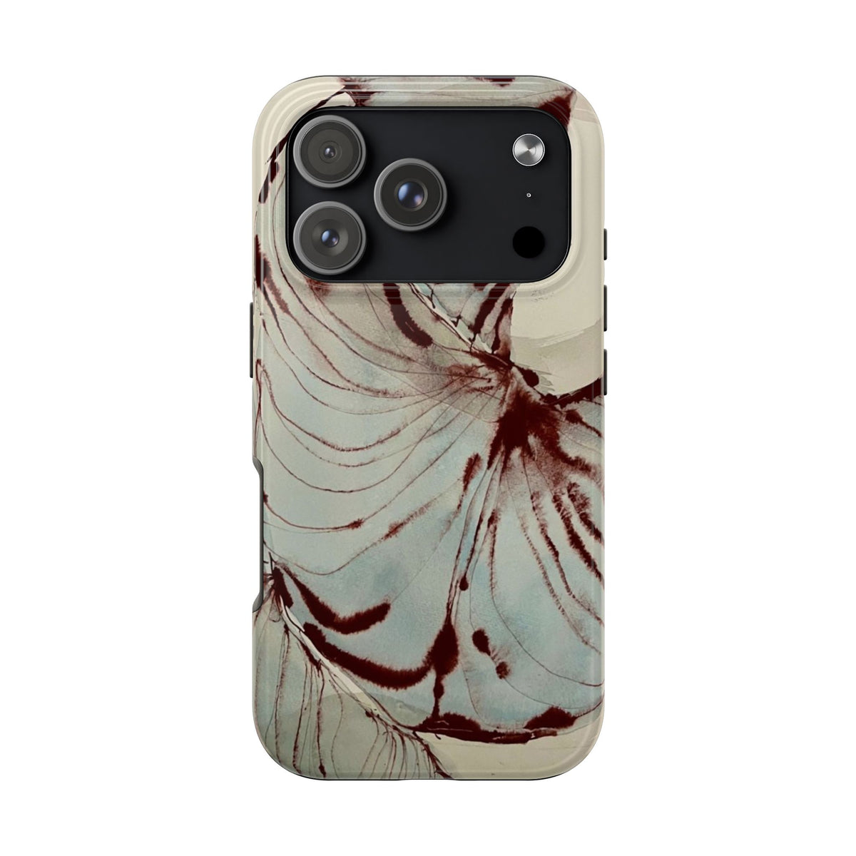 Maroon Silk iPhone Case