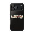 'I love you' in black Heated Rivalry iPhone Case