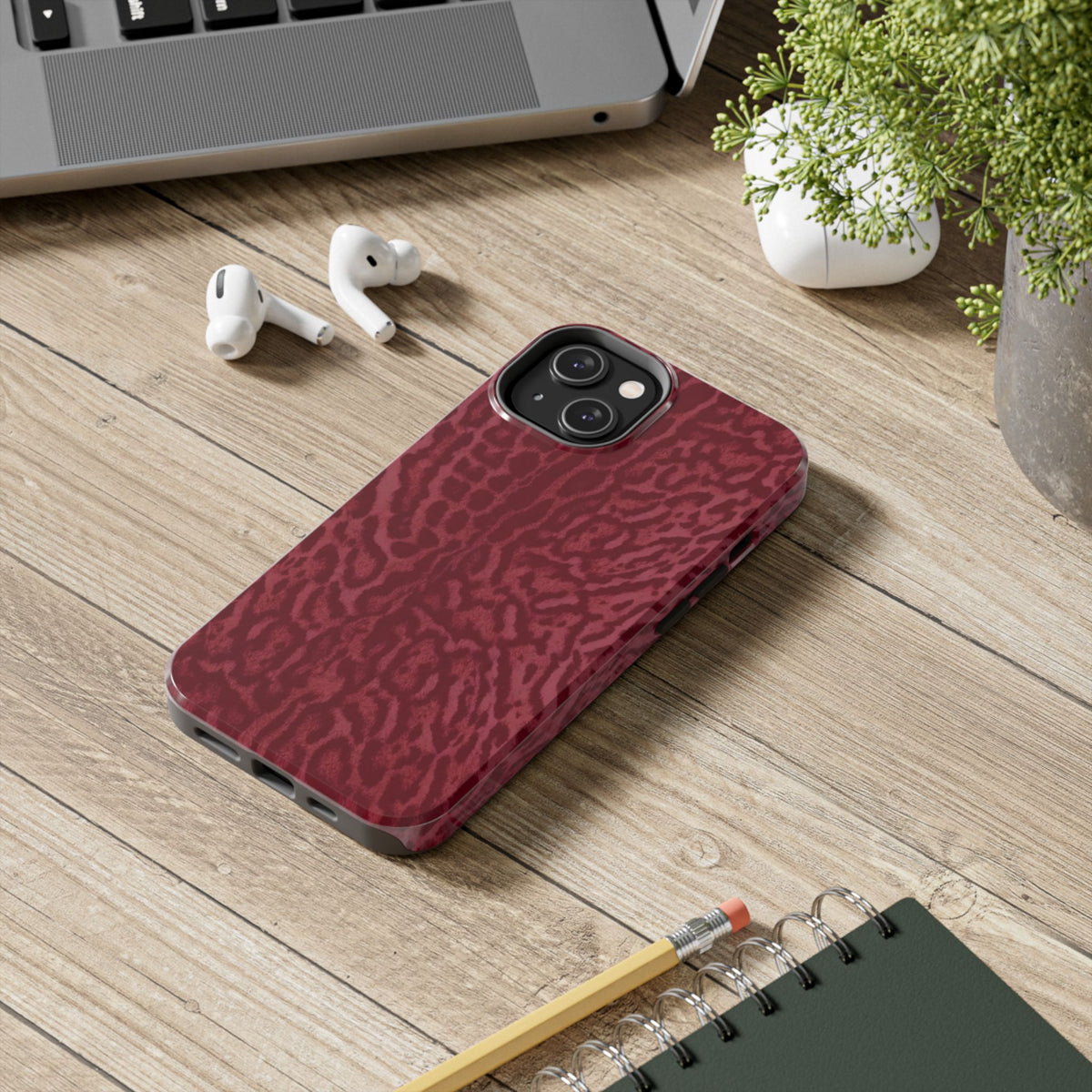Burgundy Jaguar iPhone Case