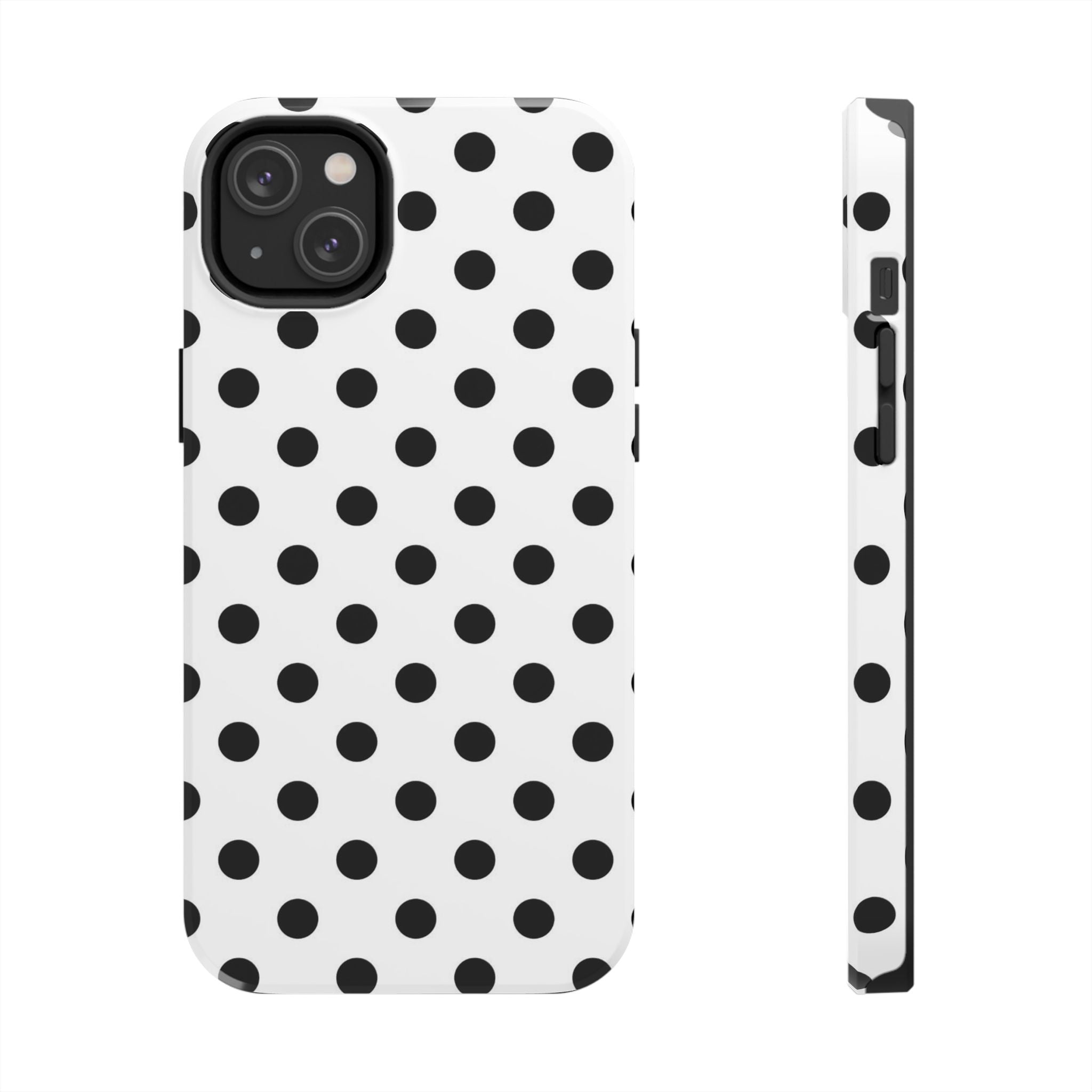 White Polka Dot iPhone Case