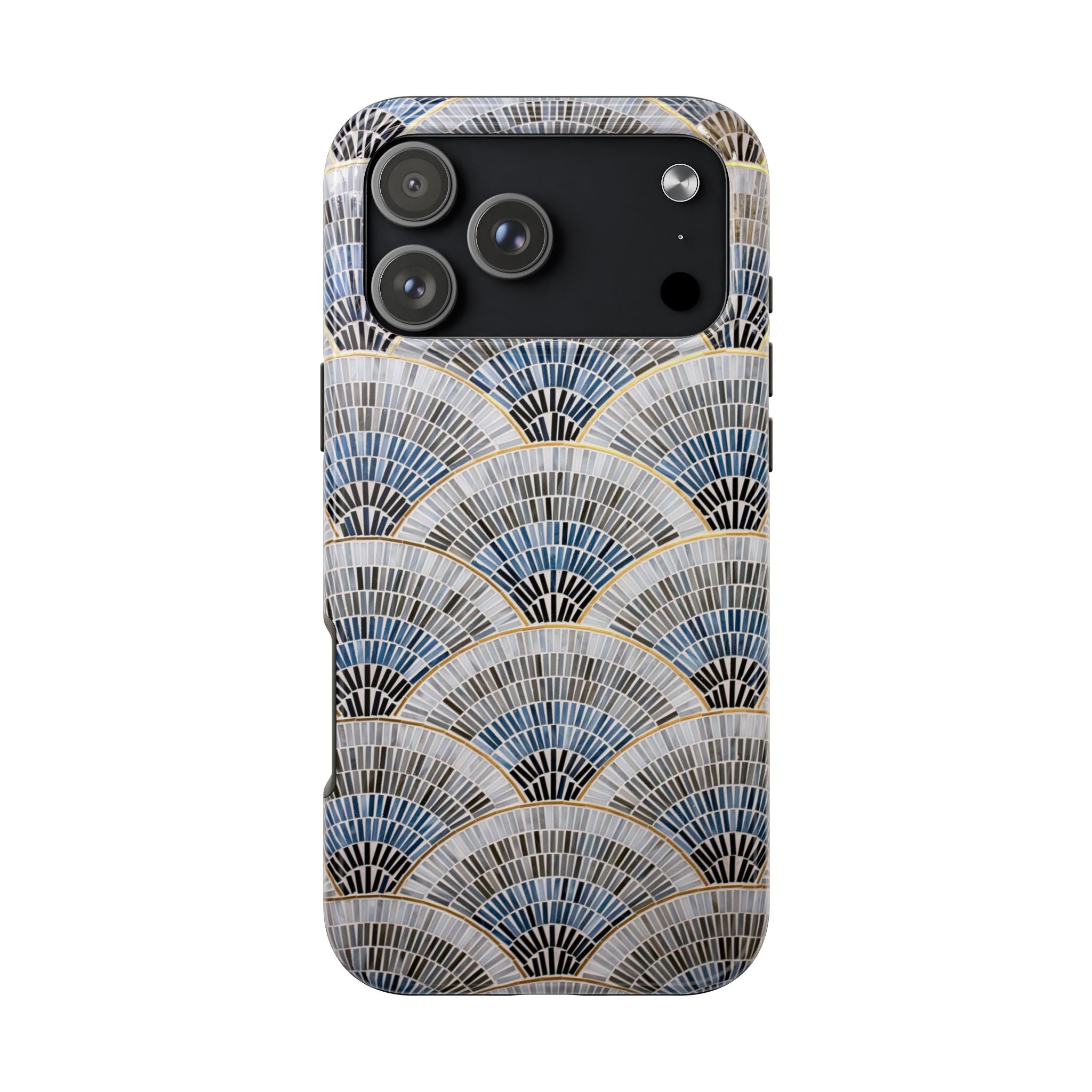 Blue Mosiac Pattern iPhone Case