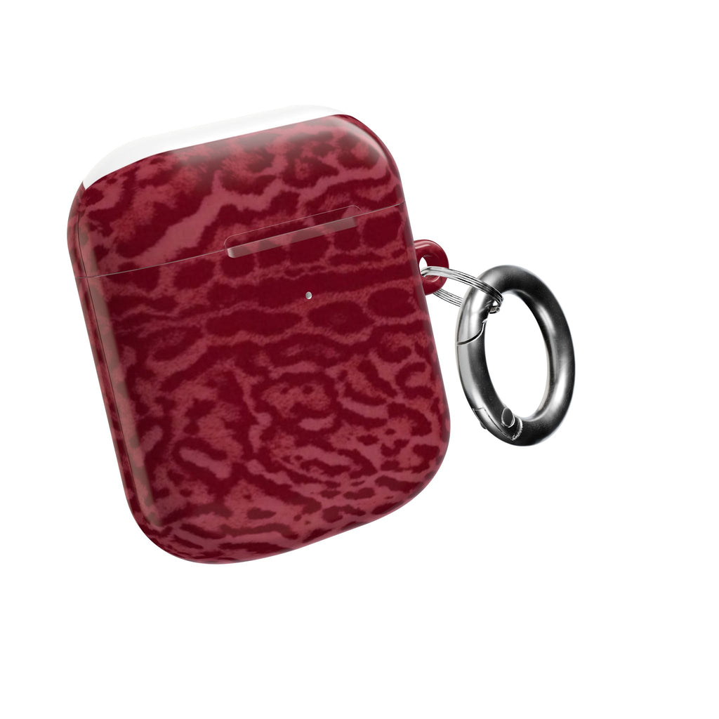 Burgundy Jaguar AirPod Case
