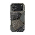 Hand‑Beaded Midnight Swirl iPhone Case
