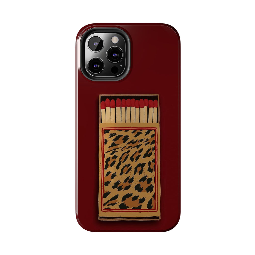Burgundy Match iPhone Case