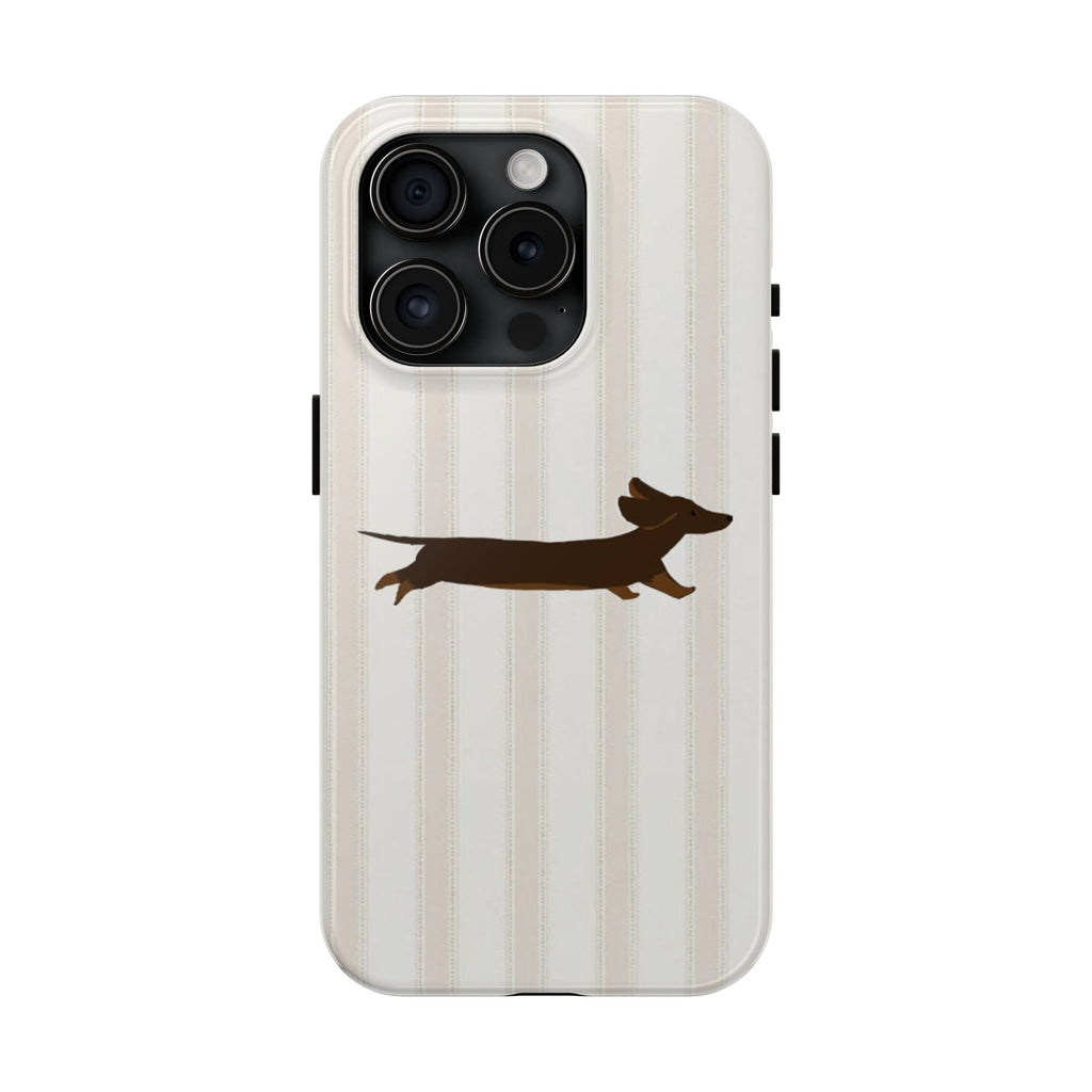 Leaping Dachshund iPhone Case