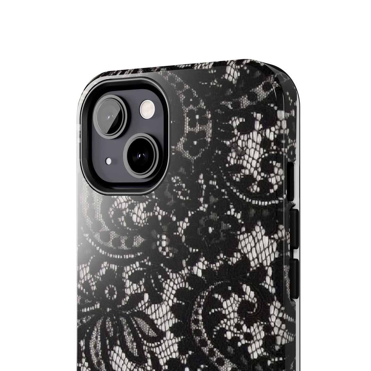 Hand-Bedazzled Initials Lace iPhone Case