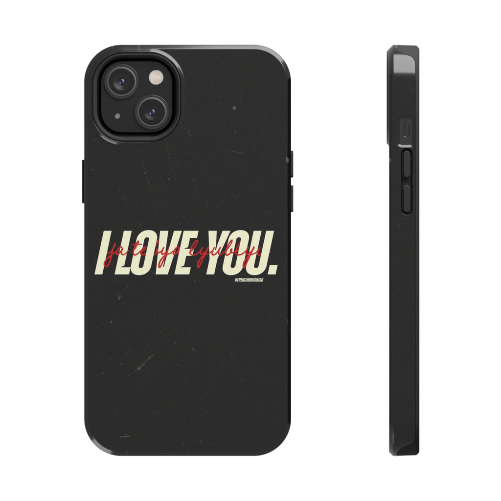 'I love you' in black Heated Rivalry iPhone Case