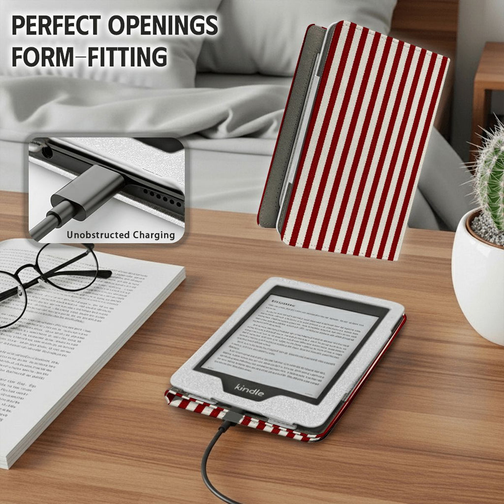 My Kindle Red Striped Kindle Case 7"