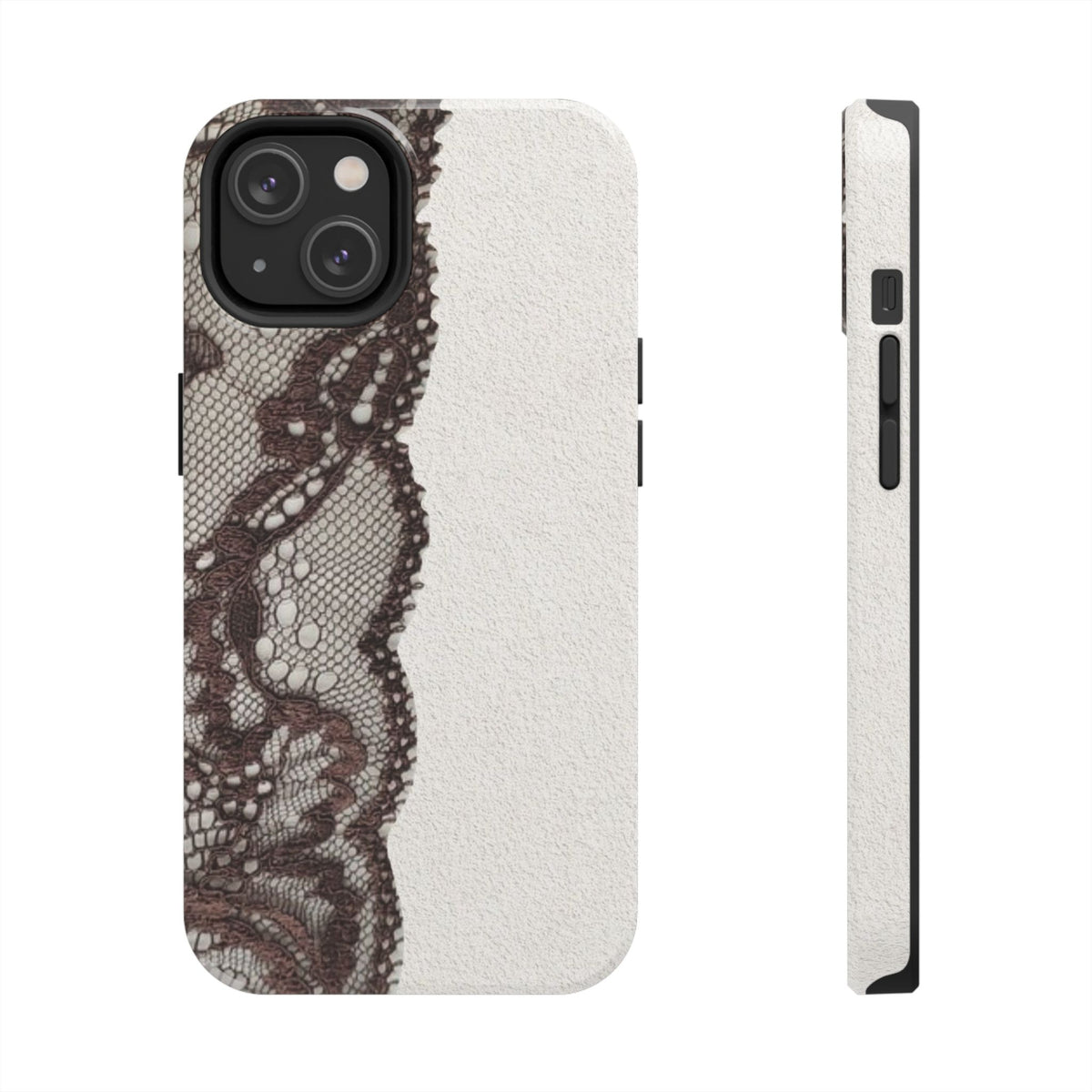 Brown Lace Edge iPhone Case