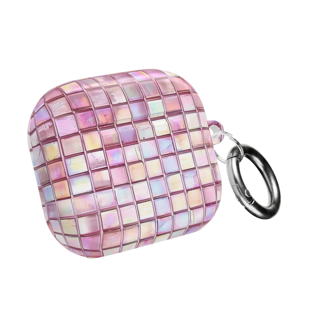 Pink Square Glass AirPod Case