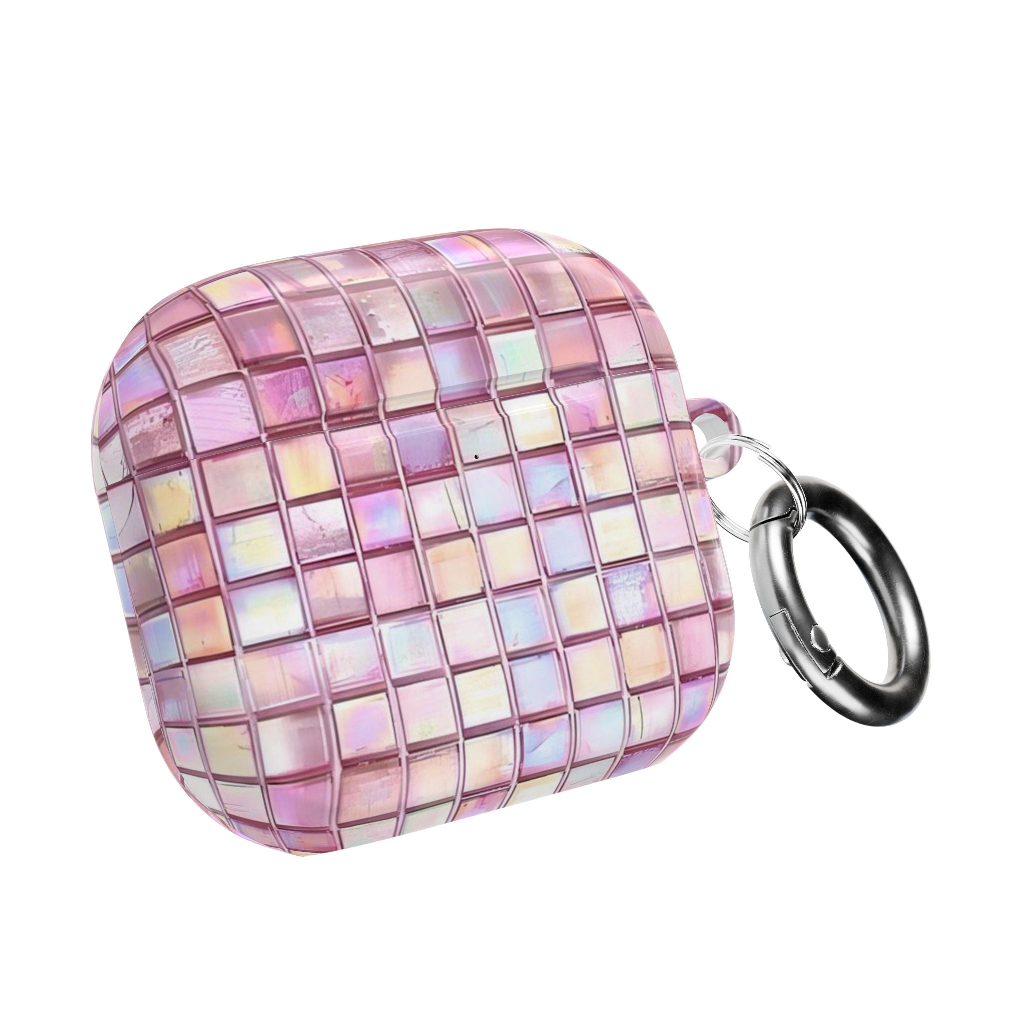 Pink Square Glass AirPod Case
