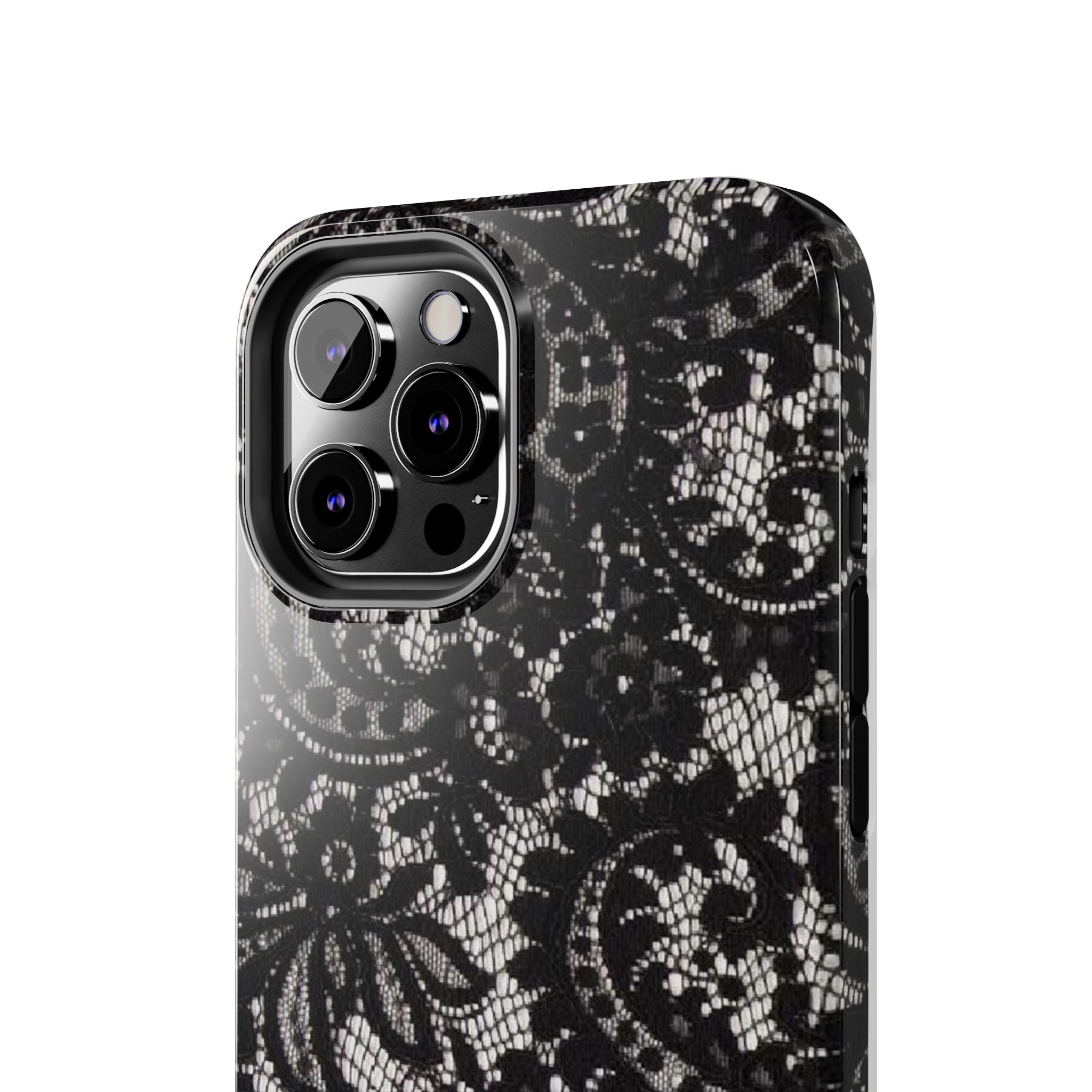 Hand-Bedazzled Initials Lace iPhone Case
