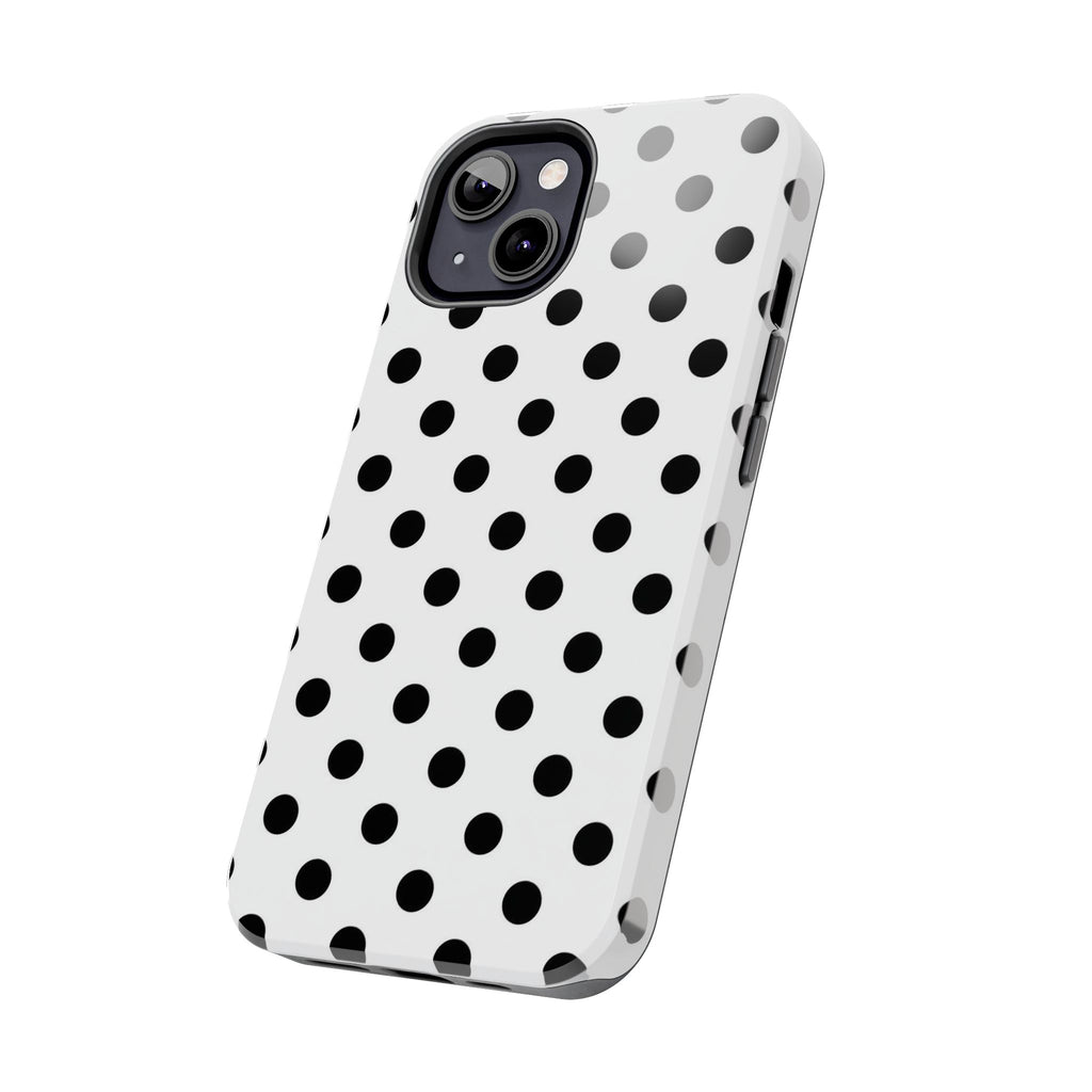 White Polka Dot iPhone Case