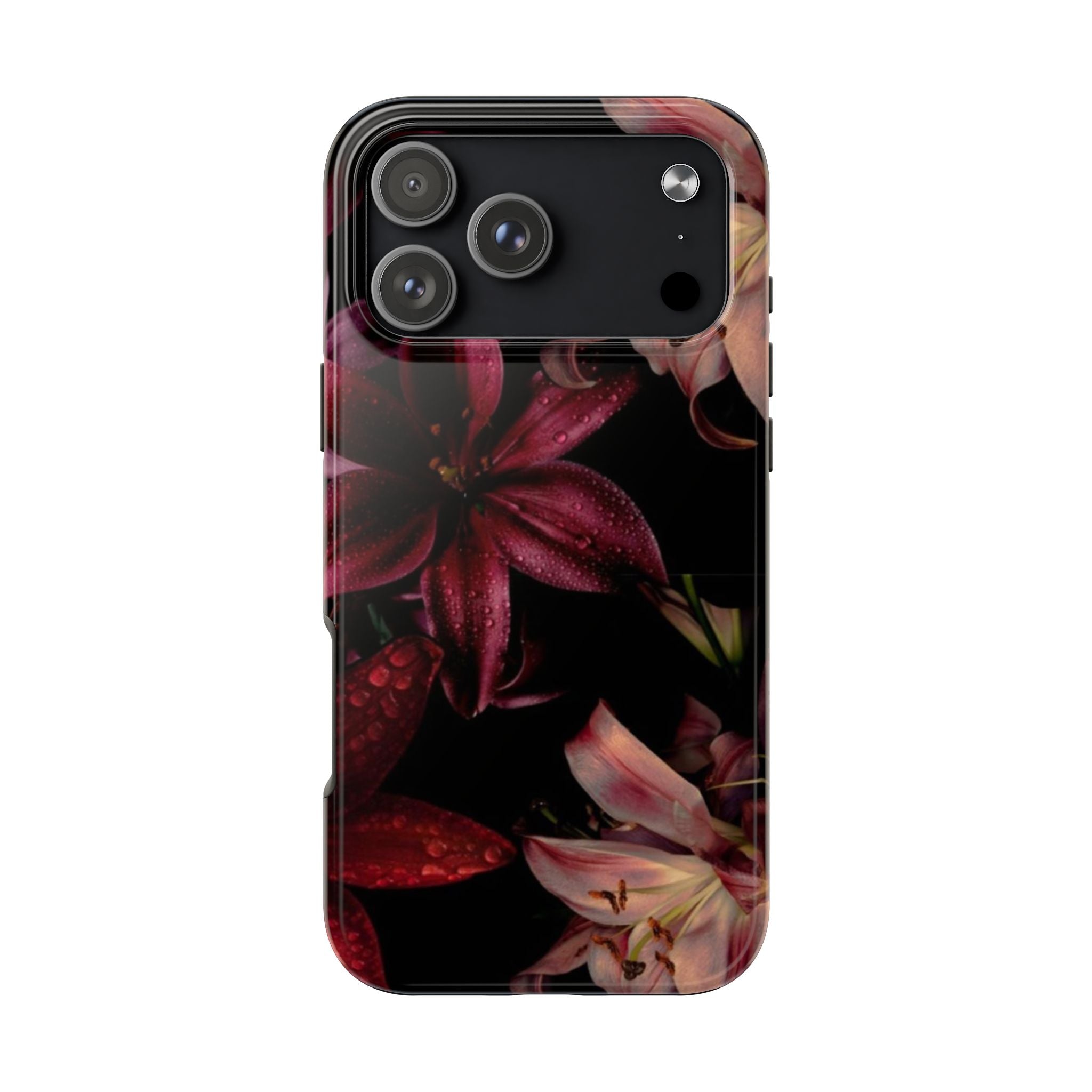 Rain-Kissed Lilies iPhone Case