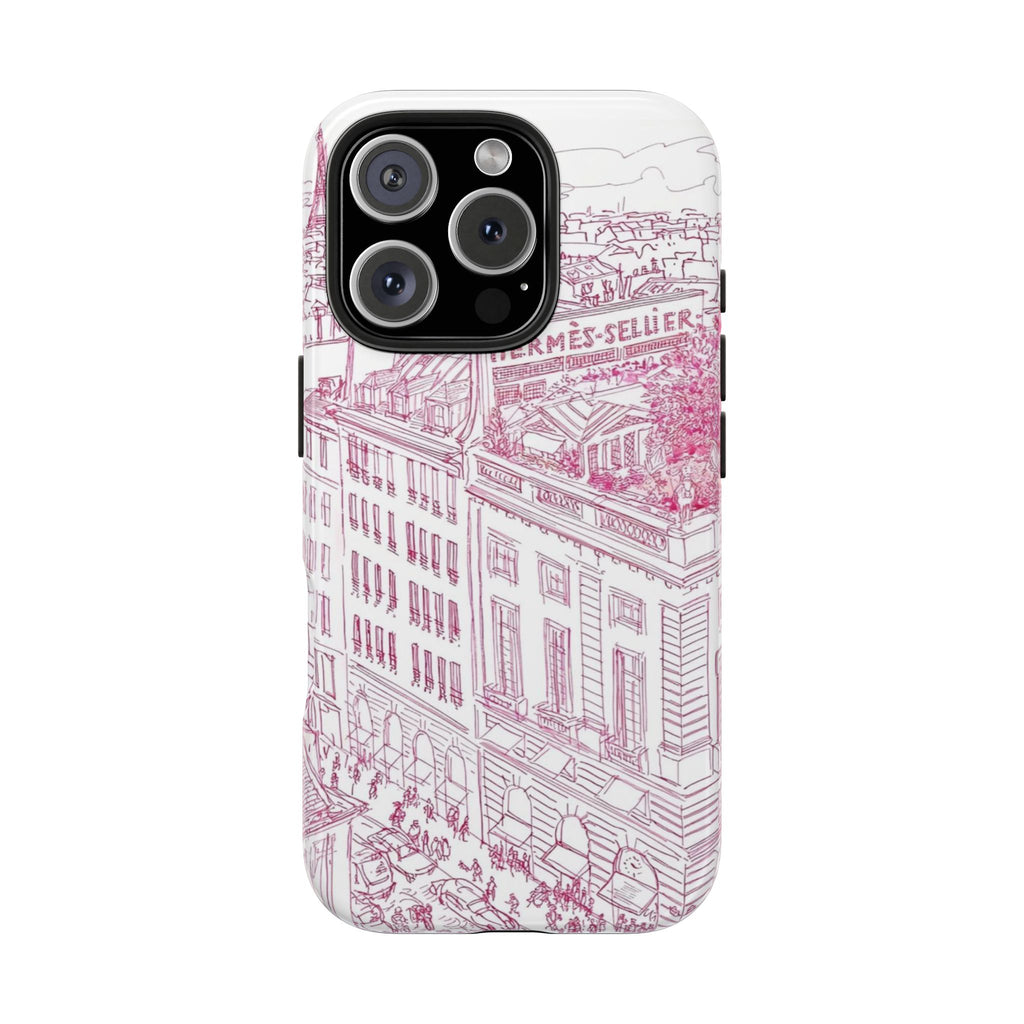Pink Paris iPhone Case