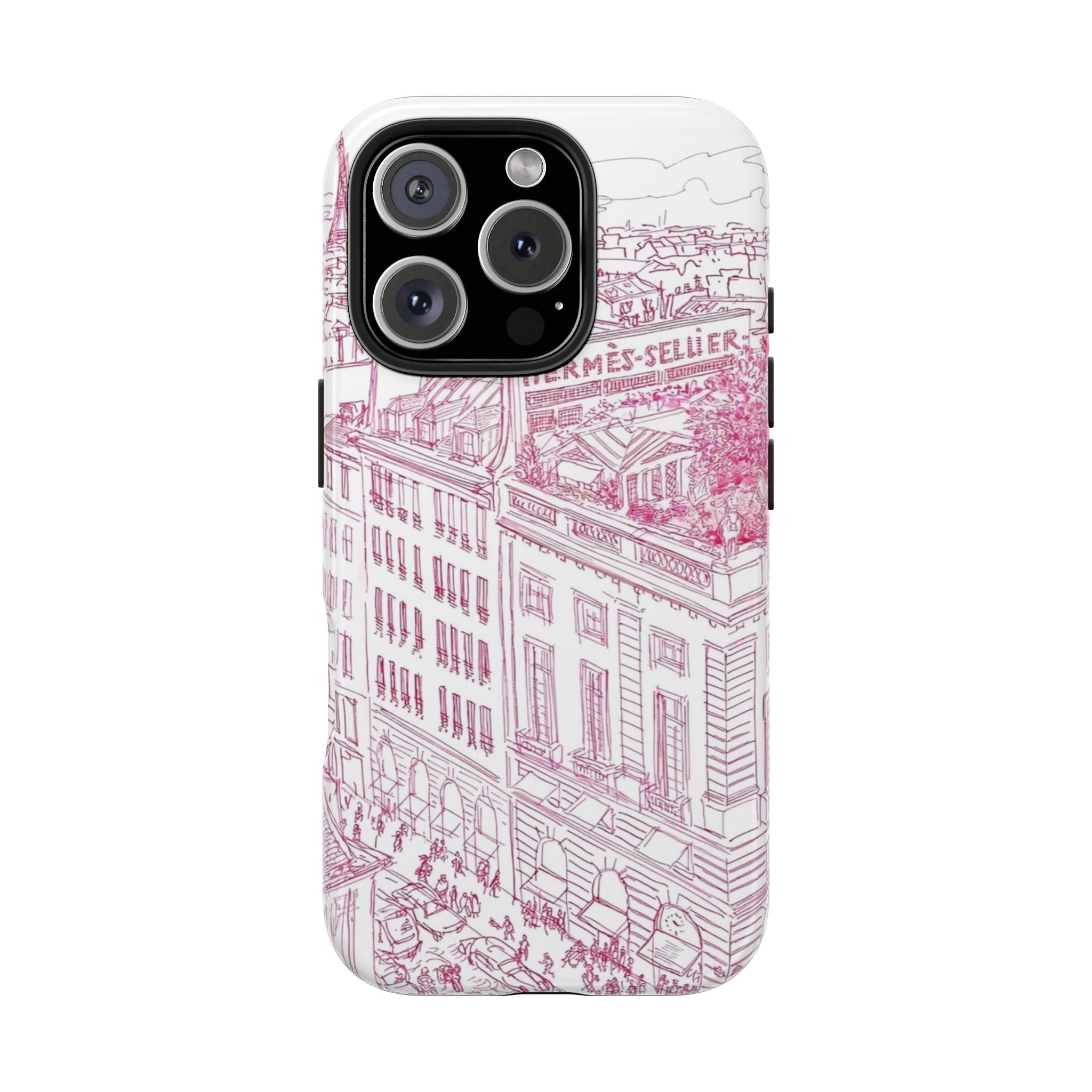 Pink Paris iPhone Case
