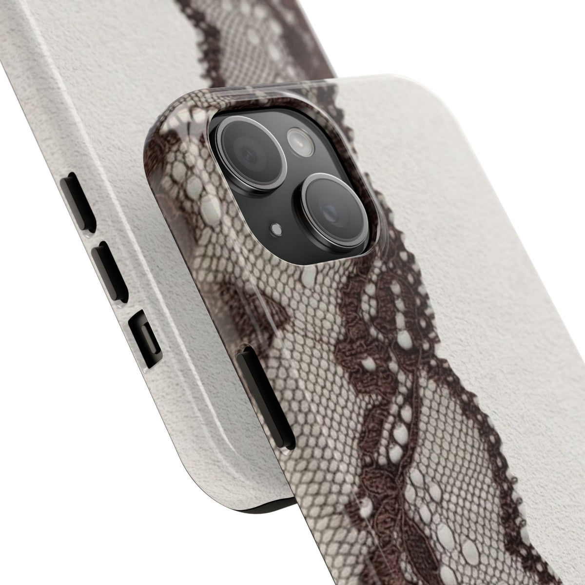 Brown Lace Edge iPhone Case