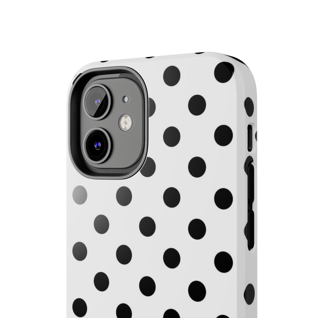 White Polka Dot iPhone Case
