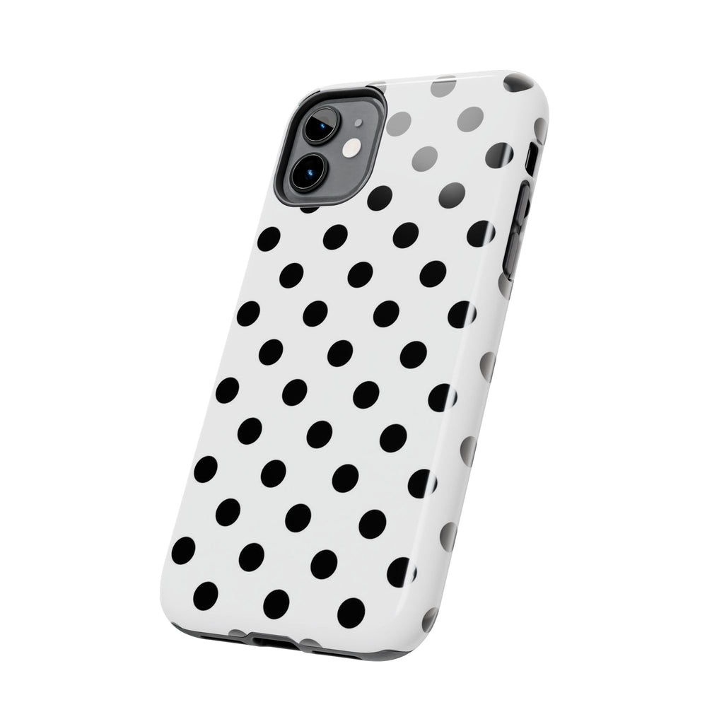 White Polka Dot iPhone Case