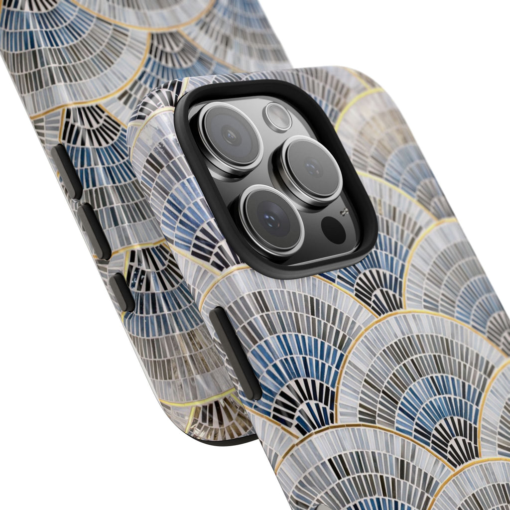 Blue Mosiac Pattern iPhone Case