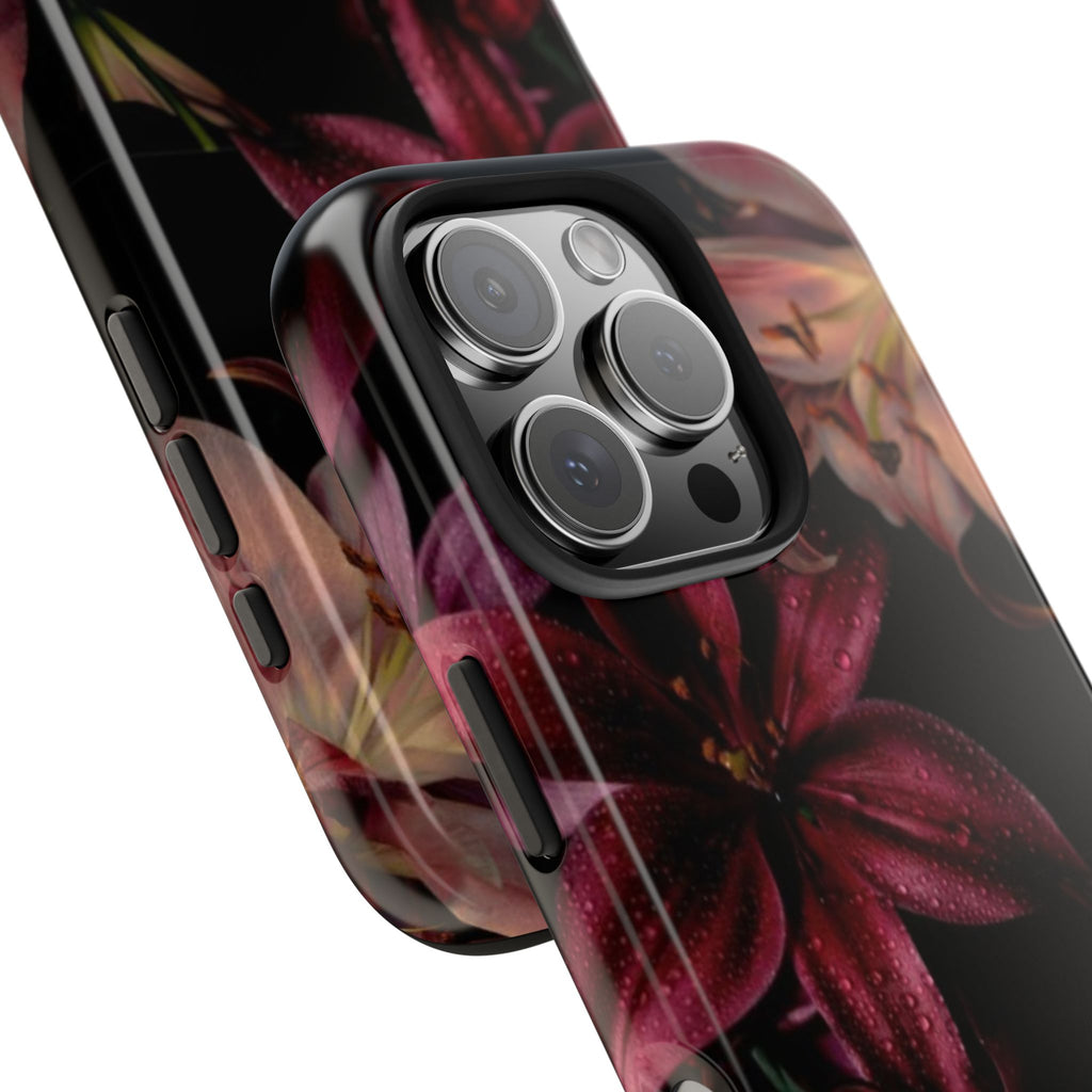 Rain-Kissed Lilies iPhone Case