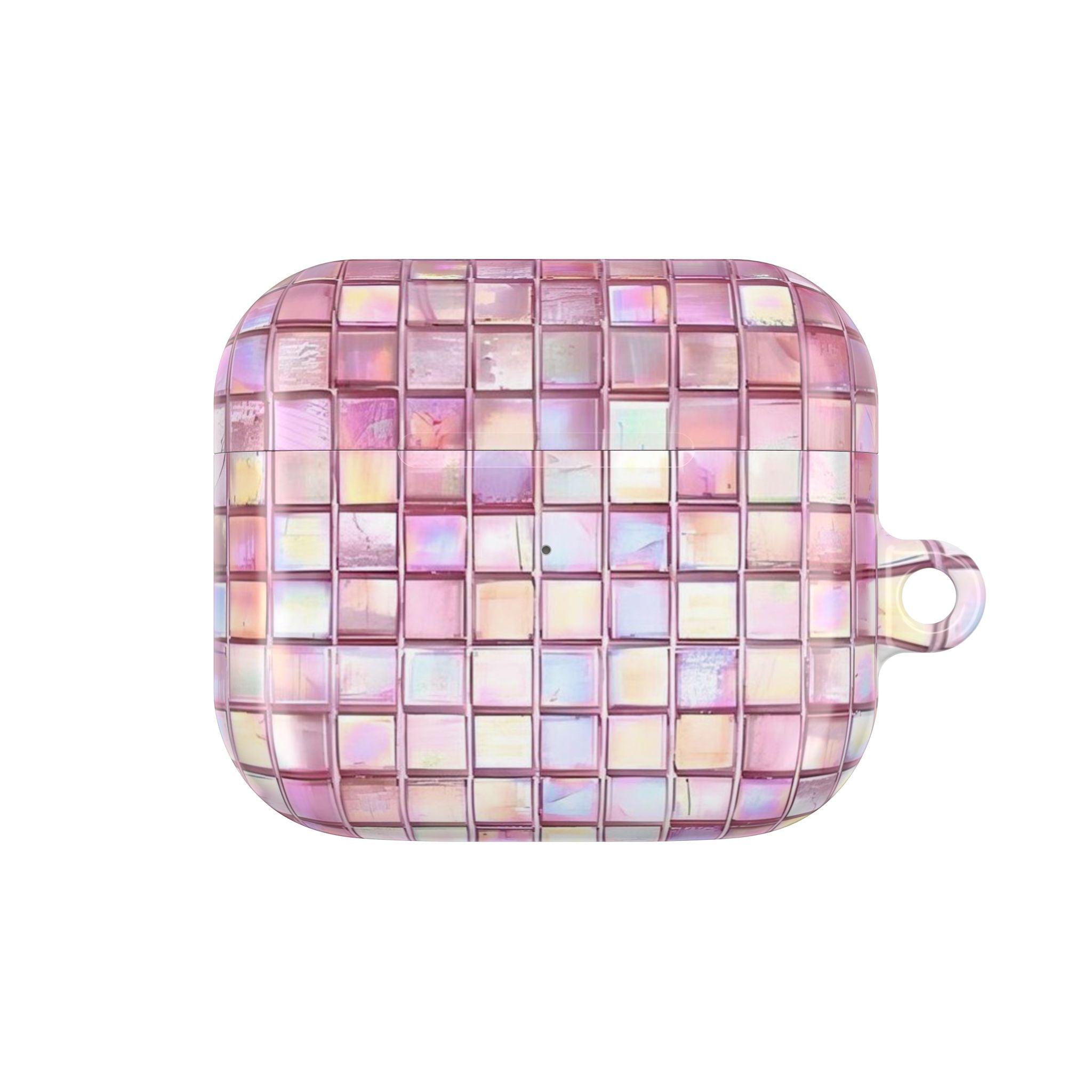 Pink Square Glass AirPod Case