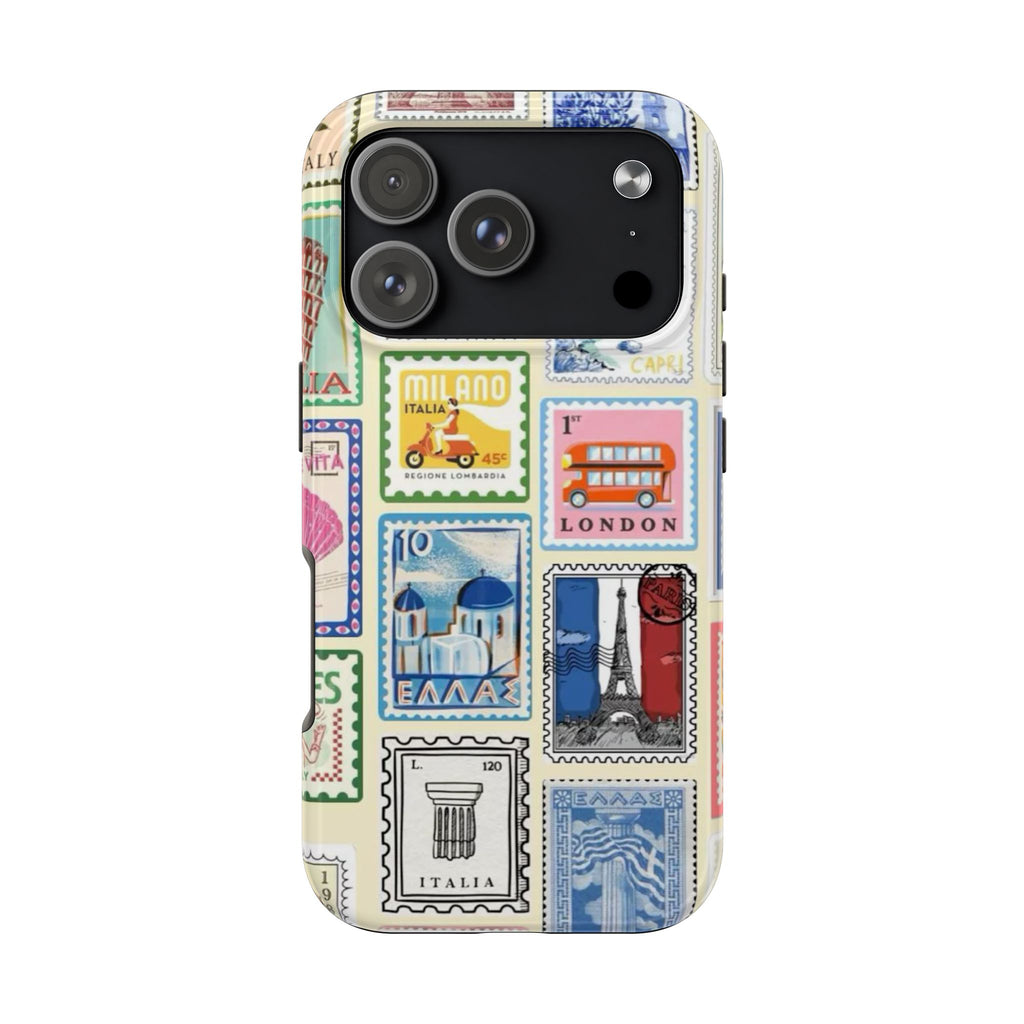 European Summer Stamps iPhone Case