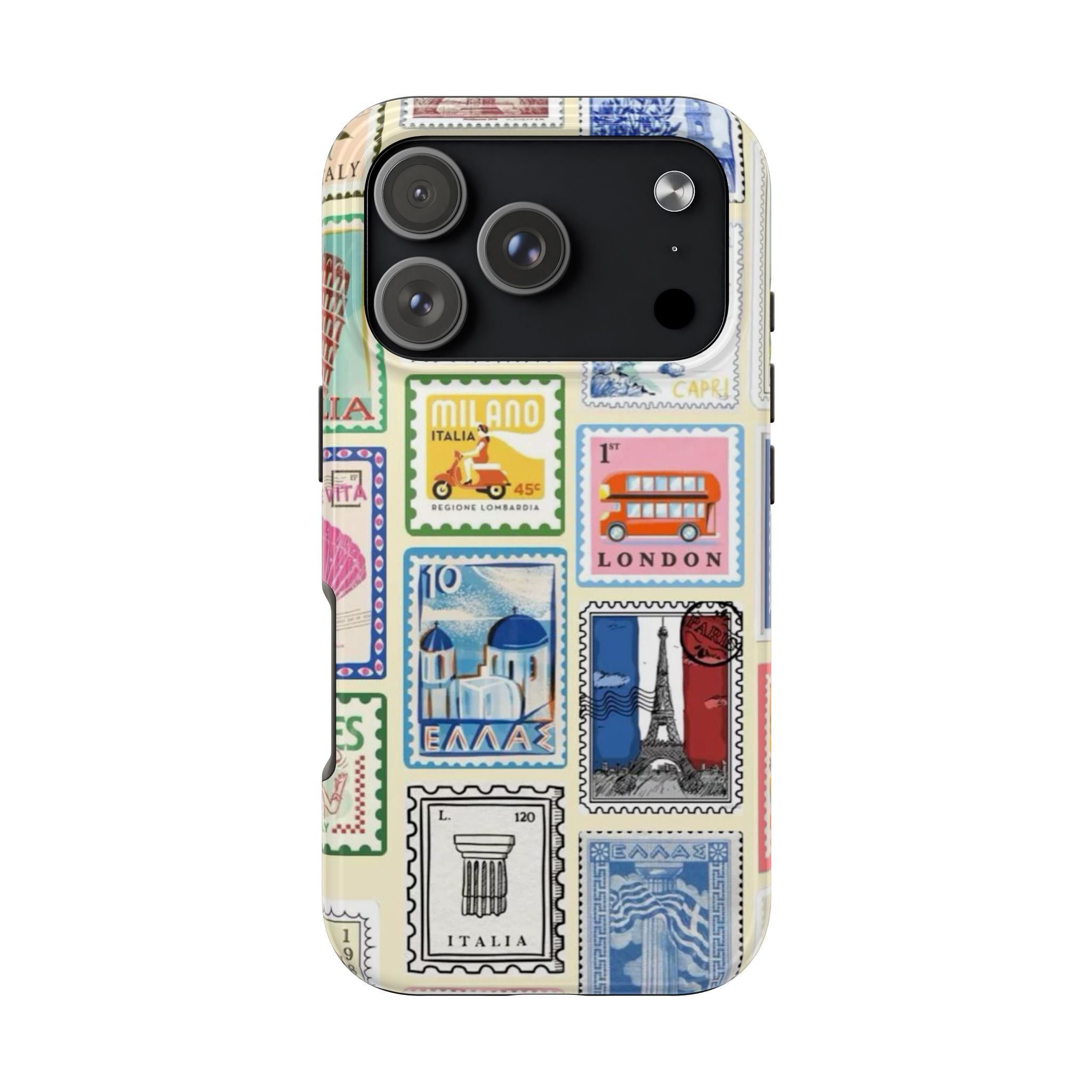 European Summer Stamps iPhone Case