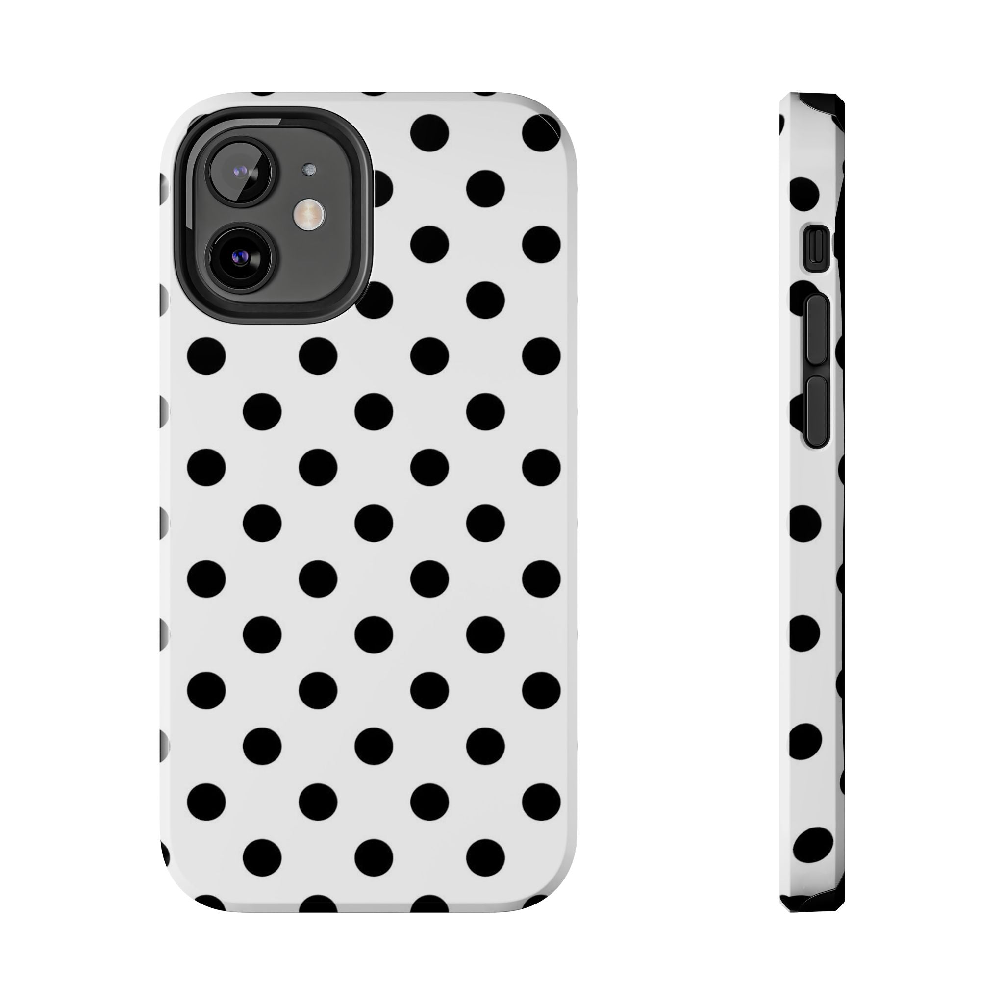 White Polka Dot iPhone Case
