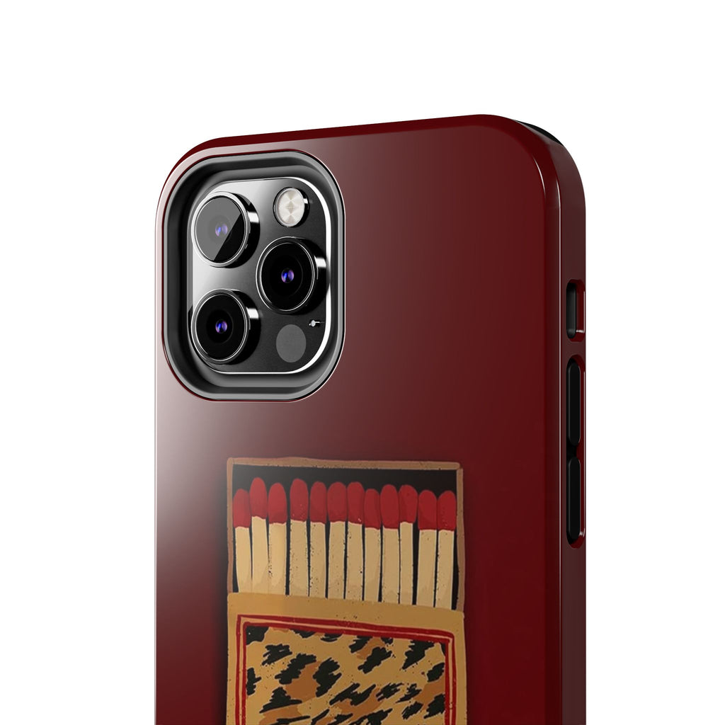Burgundy Match iPhone Case