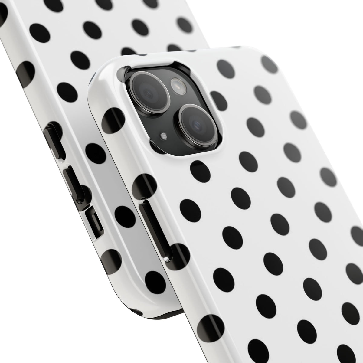 White Polka Dot iPhone Case